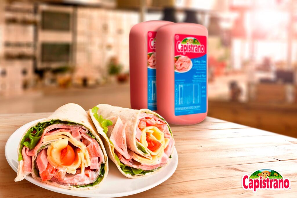 Wrap saludable de jamon de pavo