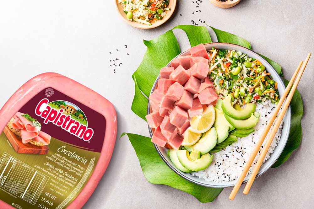 Comer Sano Ya No Es Un Sacrificio, Prepara Este Delicioso Poke Bowl Con Jamón Capistrano